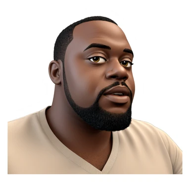 portrait of a stylish male sticker