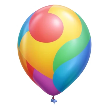 Colorful balloon (balão colorido) sticker