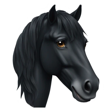 Friesian horse  sticker
