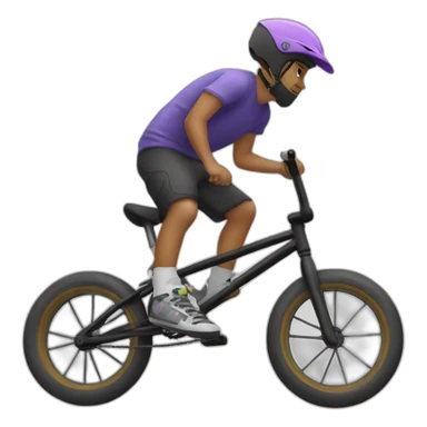 Chat sur bmx sticker