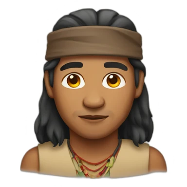 indigenous man sticker