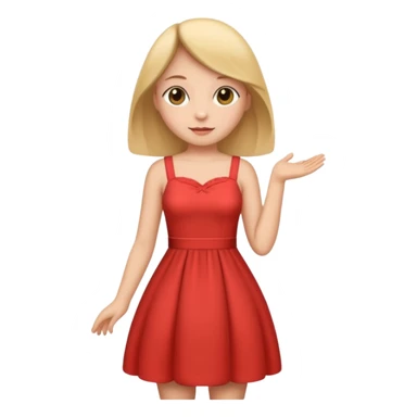 Labubu wearing a dress sticker