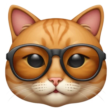 cat wearing sunglasses, cool attitude sticker