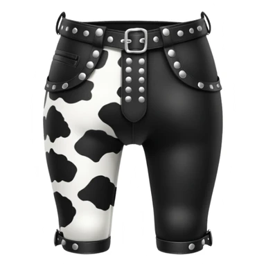 Cow print chaps sticker