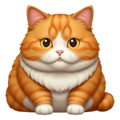 Fat cat cute sticker
