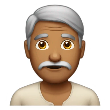 indian ugly man sticker