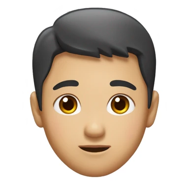 me , Big forehead, beautiful eyebrows, small eyes, nice cheeks, small nose, semi-full lips, Asian features. sticker