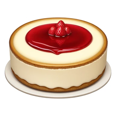 cheesecake with stawberry jam in it sticker