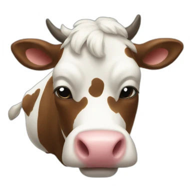 upsidedownCow sticker