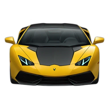 Chat conduit une Lamborghini sticker