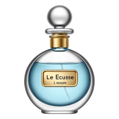 can you create a perfume bottle that says "L'eau de L'Excuse" sticker