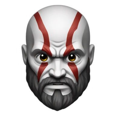 kratos god of war skull emoji sticker