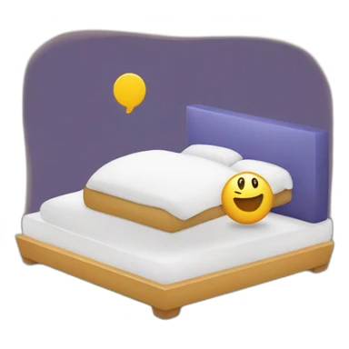 Chat sur un lit sticker