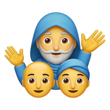 Mavi ateşli mavi kalp sticker