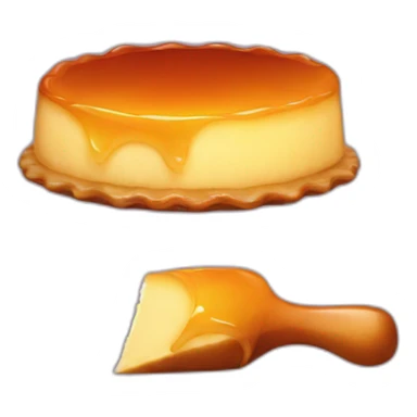 flan qui tire la langue sticker