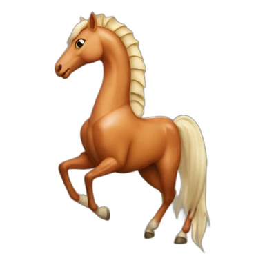 Crevette sur cheval sticker