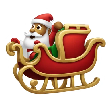 Santa's-sleigh sticker
