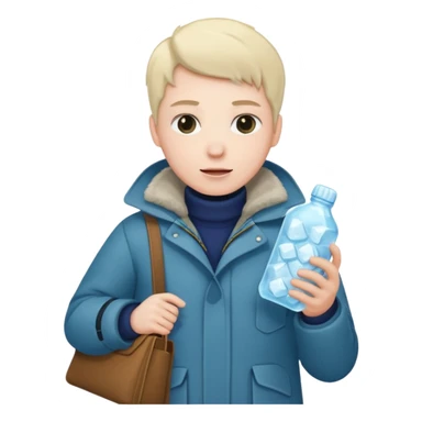 freeze ice and inside clothes and bag sticker