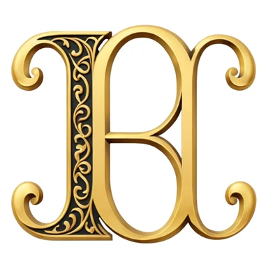 Oldenglis faunt letter E and letter J sticker