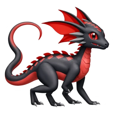 Meloetta-Salandit-Nargacuga-Pokémon-Fakémon-fusion-hybrid-creature sticker