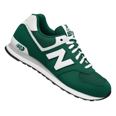 Dark green and white New Balance Shoe sticker