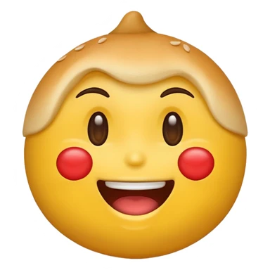 Emoji asking for food sticker