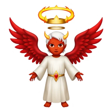 Biblically accurate Angel seraphim make a devil sticker