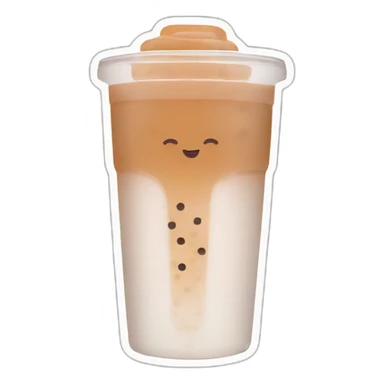 Speech bubble tea sticker