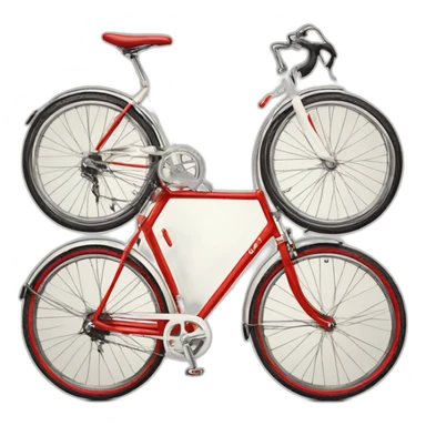 peugeot vintage white & red bike sticker