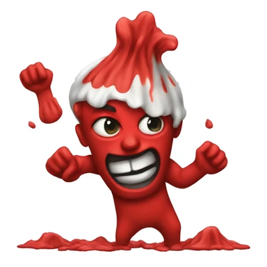 throw up red sticker