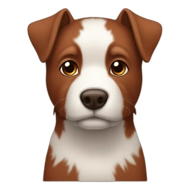 red brown maltypu sticker