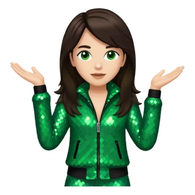 Sam Watters, R&B Singer (b. 1970) from Color Me Badd with long dark brown hair, green sequin outfit sticker