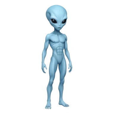 fullbody alien hybrid Essassani sticker
