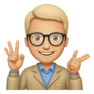 cool text "good qa" with a funny guy and funny font design sticker