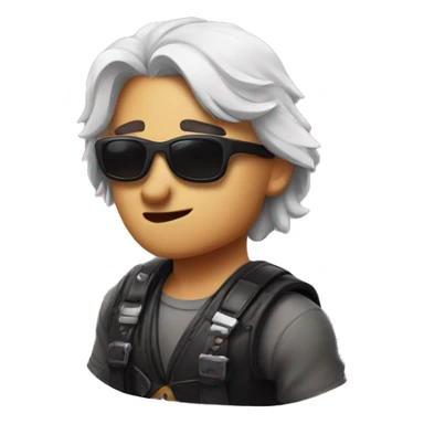 Brawler piper with sunglasses  sticker