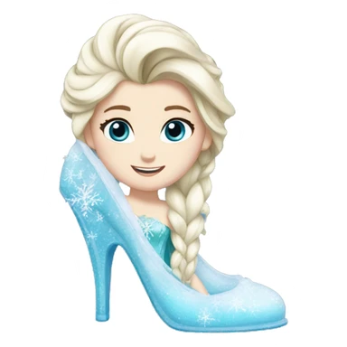 frozen elsa shoe sticker