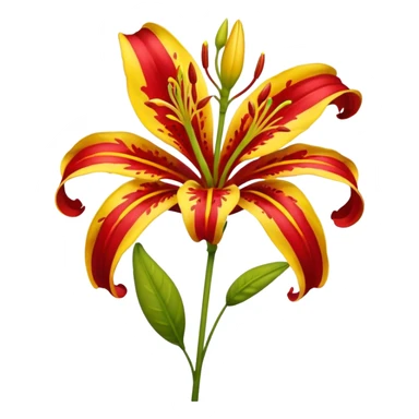 Gloriosa lily emoji sticker