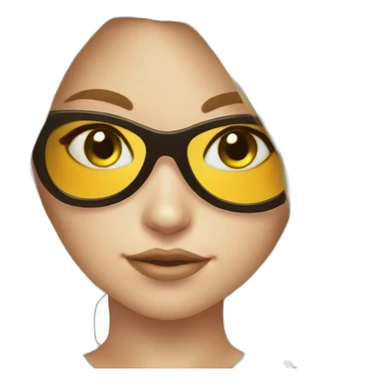 hot catgirl blonde swim sticker