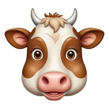 Funny looking cow going kookoo sticker
