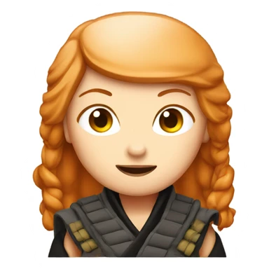 female ginger ninja sticker