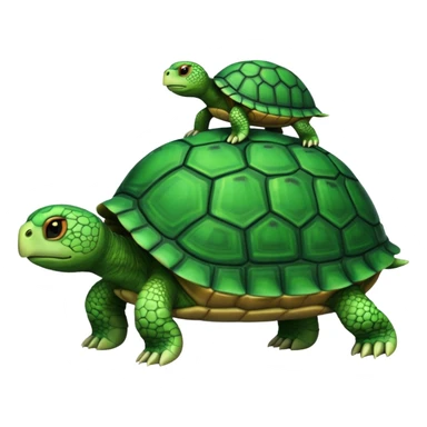 Turtle on turtle sticker