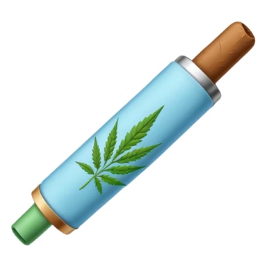 baby blue weed joint sticker