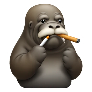 Smoking walrus sticker