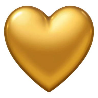 coração dourado sticker