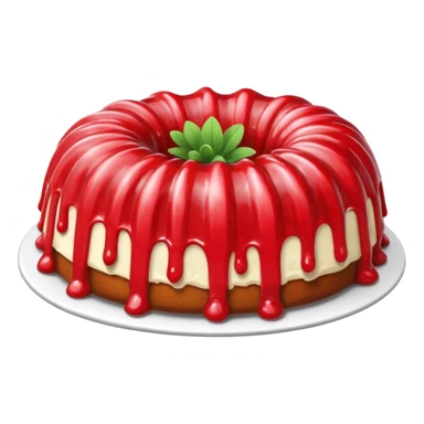 Strawberry Bundt cake sticker