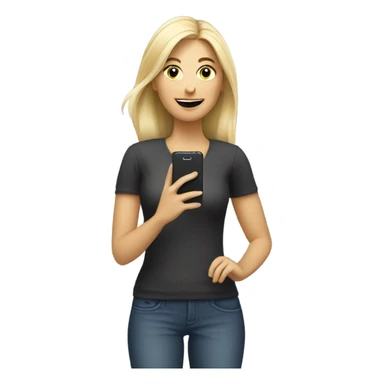 Apple looking emoji style, where is a blond, white woman who books an appointment sticker