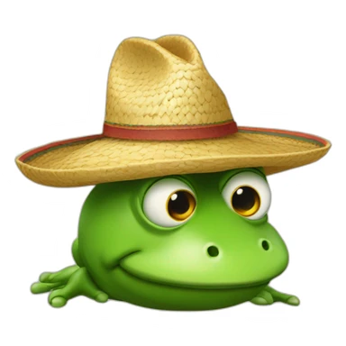 sapo con sombrero sticker