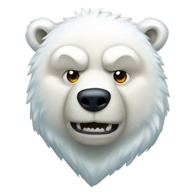 Polar bear warrior sticker