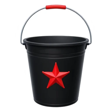 black bucket names in it with red texas on front  sticker