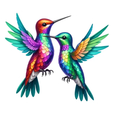 Hummingbirds sticker